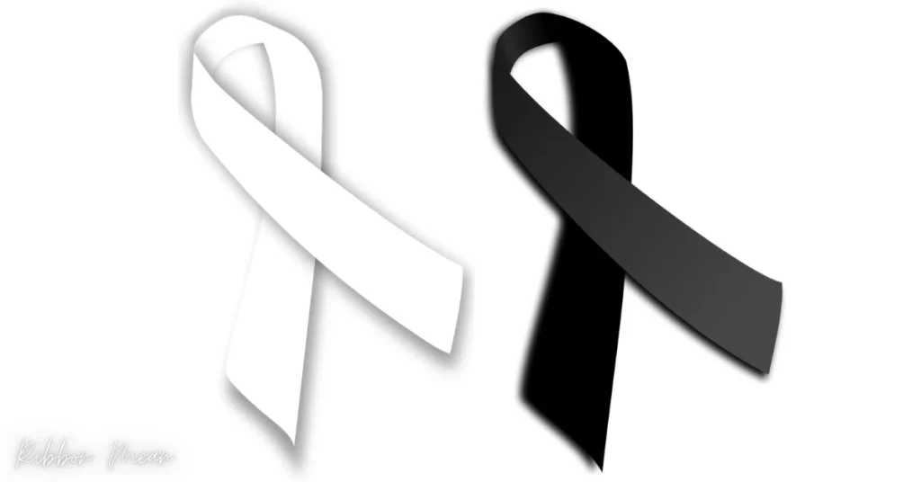 black-and-white-ribbon-a-close-relative